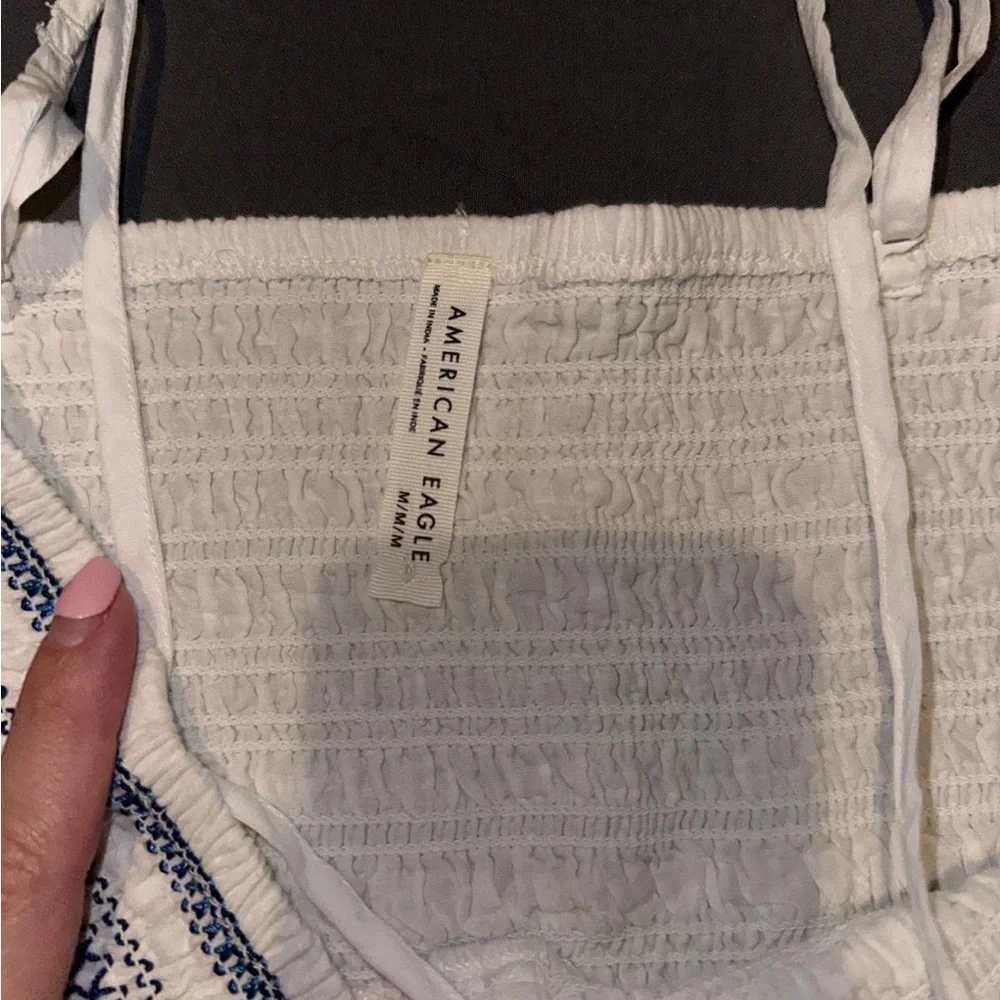 NWOT American Eagle Ruffled Tube Top Medium - Picture 4 of 4